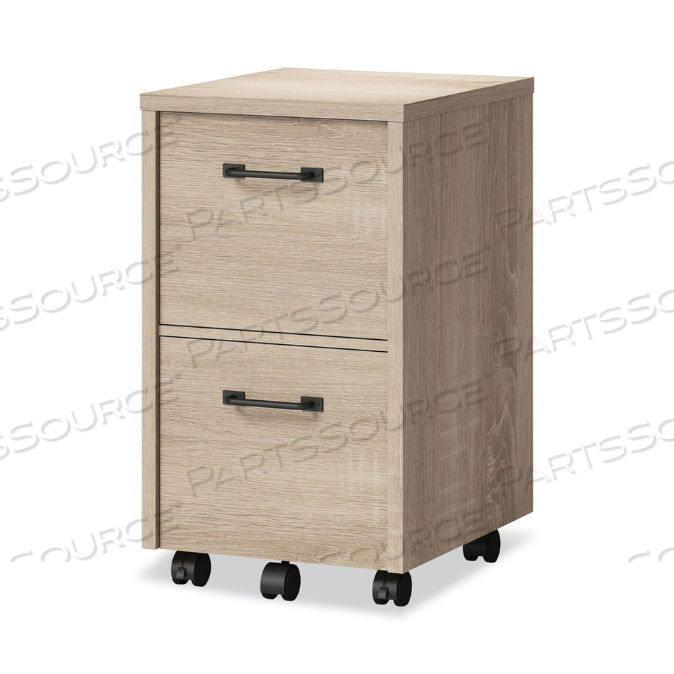 DULZURA TWO-DRAWER VERTICAL FILE CABINET, FILE/FILE, LEGAL/LETTER, WARM BROWN, 17 X 20 X 29.25 