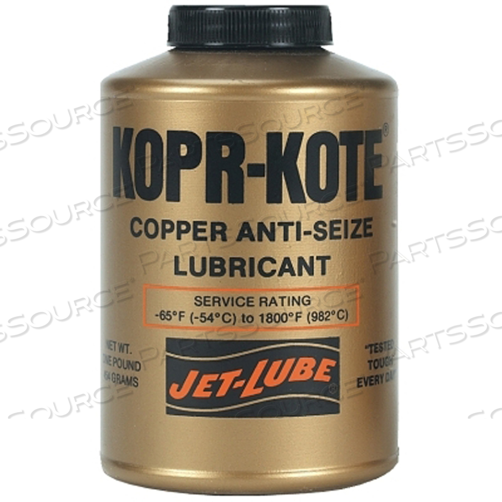 KOPR-KOTE HIGH TEMPERATURE ANTI-SEIZE & GASKET COMPOUND, 1 LB, CAN by Jet-Lube KOPR-KOTE HIGH TEMPERATURE ANTI-SEIZE & GASKET COMPOUND, 1 LB, CAN by Jet-Lube