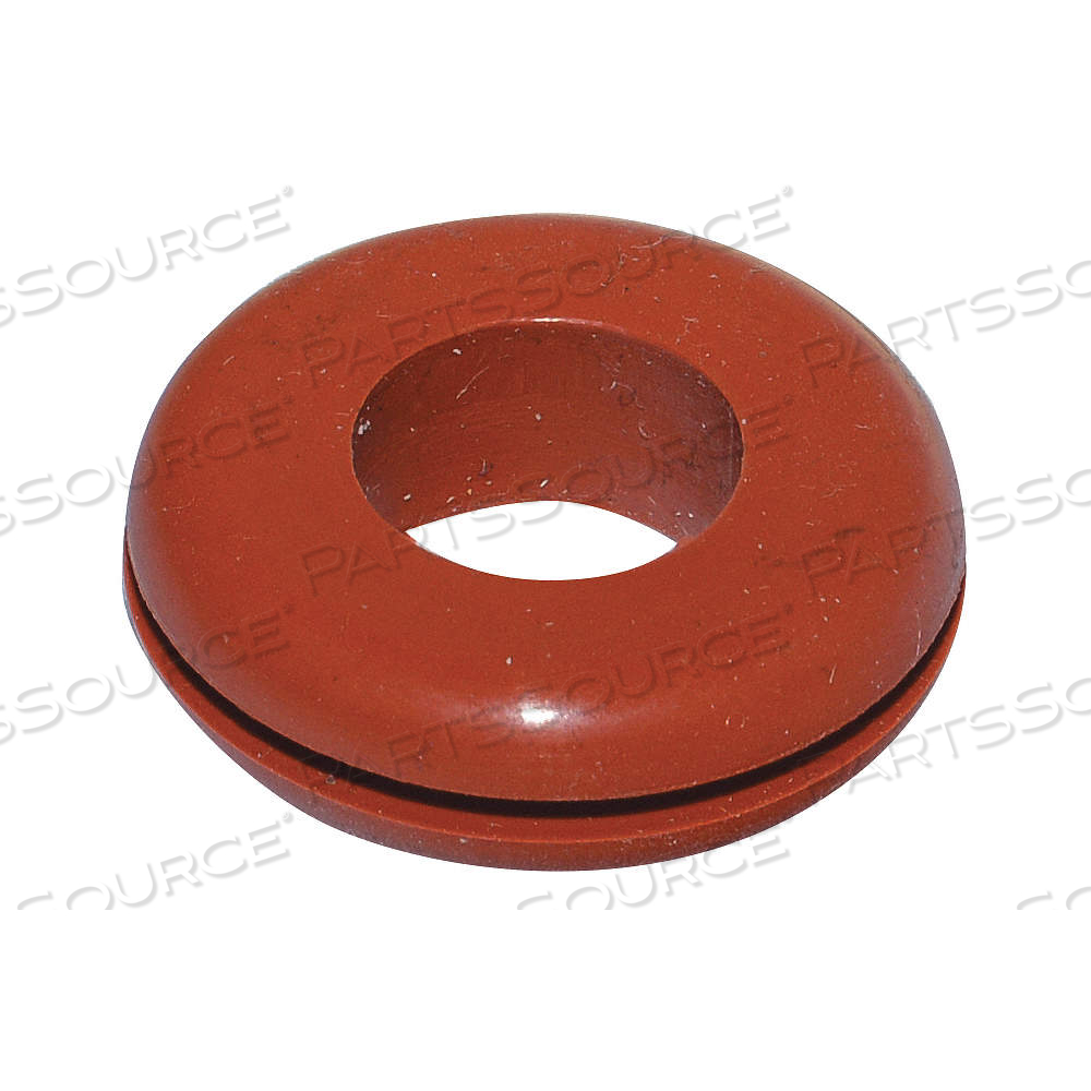 RUBBER GROMMET, 1 1/16 IN OUTSIDE DIA. (B), 1/2 IN INSIDE DIA. (A), 43, RED by Approved Vendor
