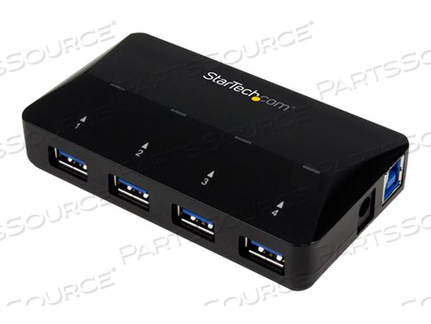 ADD FOUR USB 3.0 PORTS AND A FAST-CHARGE PORT TO YOUR COMPUTER - 4-PORT USB 3.0 by StarTech.com Ltd. ADD FOUR USB 3.0 PORTS AND A FAST-CHARGE PORT TO YOUR COMPUTER - 4-PORT USB 3.0 by StarTech.com Ltd.