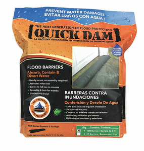 WATER ACT FLOOD BARRIER 3-1/2 HX10FTL by Quick Dams