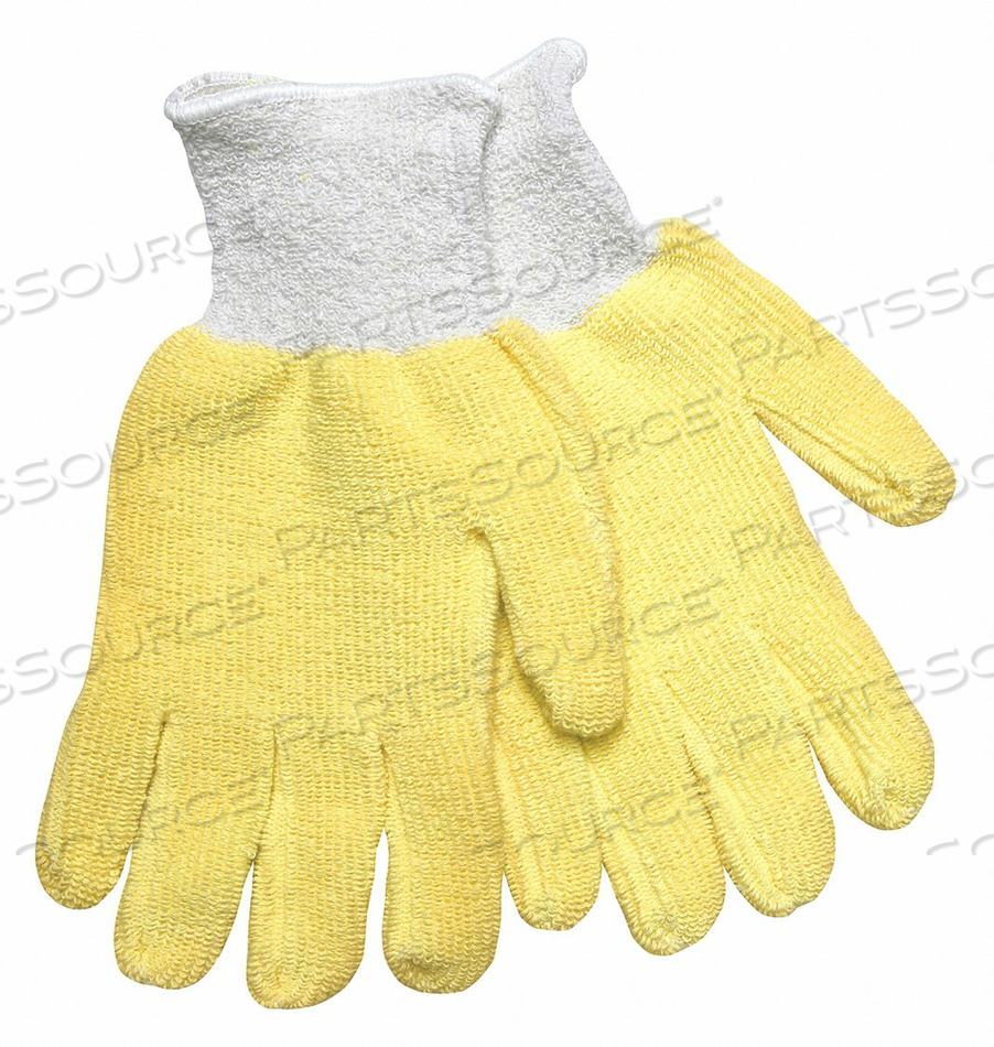 CUT RESISTANT GLOVES S YELLOW/GRY PK12 