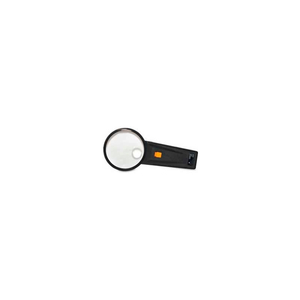 ILLUMINATED MAGNIFIER, 2X MAGNIFICATION WITH 4X INSET, 3" DIAMETER LENS, ACRYLIC by Sparco Products