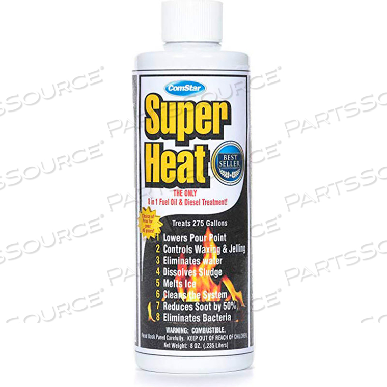 SUPER HEAT FUEL OIL & DIESEL TREATMENT, 8 IN 1, 8 OZ. by Comstar International Inc