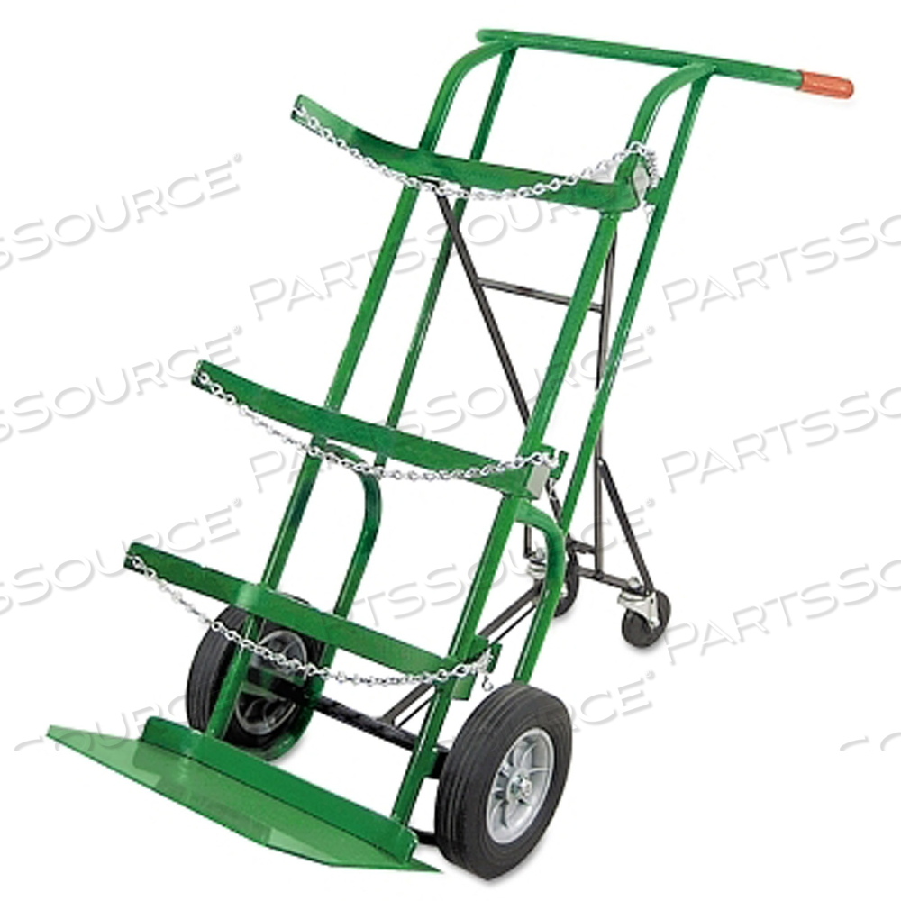 RETRACTABLE DUAL-CYLINDER DELIVERY CART, 48 IN H X 21 IN W, 10 IN PNEUMATIC/4 IN RUBBER SWIVEL WHEELS by Anthony Welded Products RETRACTABLE DUAL-CYLINDER DELIVERY CART, 48 IN H X 21 IN W, 10 IN PNEUMATIC/4 IN RUBBER SWIVEL WHEELS by Anthony Welded Products