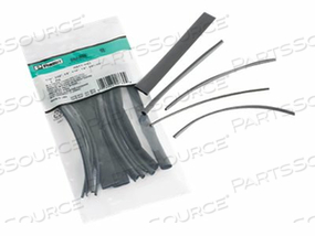 PANDUIT DRY-SHRINK THIN WALL HEAT SHRINK - HEAT SHRINK TUBING KIT - 6 IN - BLACK 