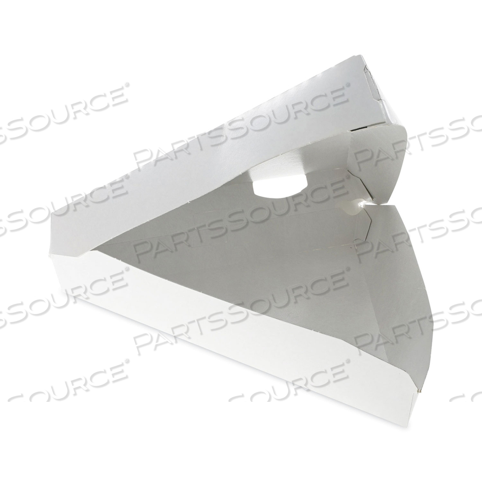 PAPERBOARD HINGED CONTAINER, PIZZA BOX, 8.26 X 6.56 X 1.5, WHITE, PAPER by Pactiv