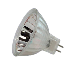 HALOGEN LAMP, 2 IN DIA, 3000 K, 4.17 A, 50 W, 12 V, C-8, GU5.3, 4000 HR AVERAGE LIFE, 37700 LUMENS, MR16, CLEAR, 1.77 IN by USHIO America. Inc.