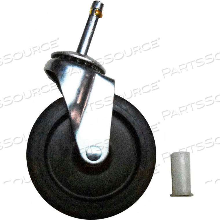 4" SWIVEL STEM CASTER FOR CLEANING CART 