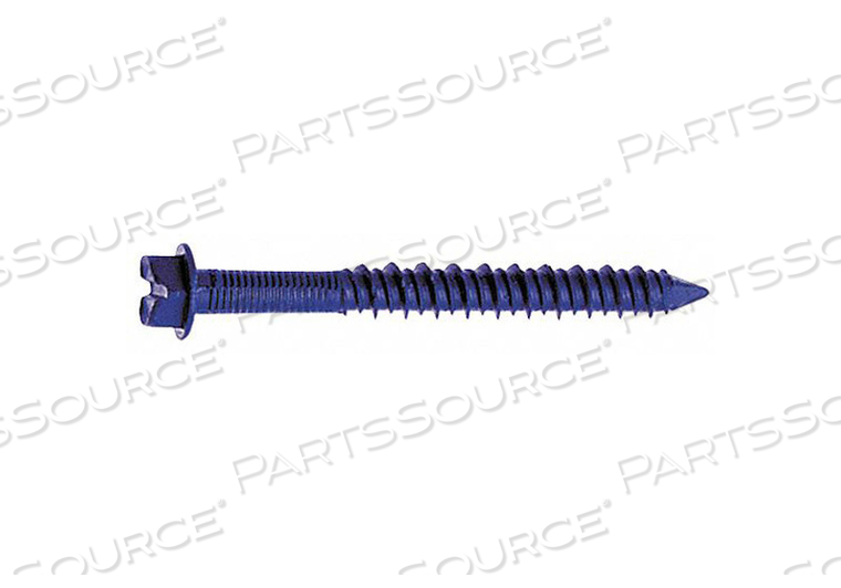 CONCRETE ANCHOR SCREW, ANCHOR DIAMETER 1/4 IN, OVERALL LENGTH 1 3/4 IN, HEAD TYPE HEX, HEAD WIDTH 0.31 IN, HEAD DIAMETER NOT APPLICABLE, DRI by Tapcon