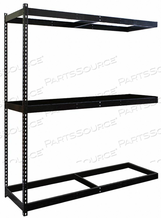 BOLTLESS SHELVING ADD-ON 84 H BLACK by Hallowell