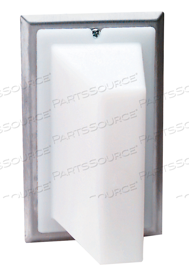 LIGHT, CORRIDOR PILOT, 2.75IN WIDTH, 4.5IN HEIGHT, WHITE, STAINLESS STEEL, 17A AMPERE, WHITE LAMP COLOR, 1 NUMBER OF LAMP, 28V VOLTAGE RATIN by Crest Healthcare