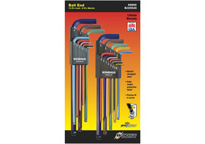HEX KEY SET ARM 3.10 TO 7.80 L 22 PCS. by Bondhus