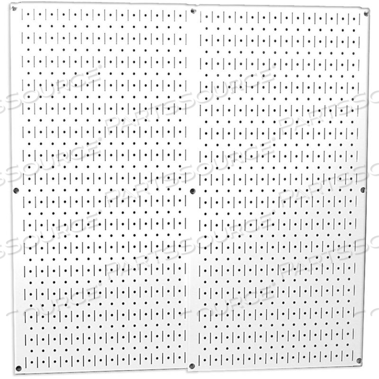 PEGBOARD PACK- 2 PANELS, WHITE METAL, 32" X 32" X 3/4" by Wall Control Pegboard