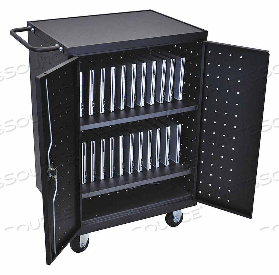 CHARGING CART STEEL CAP. 24 31-1/8 W by Luxor