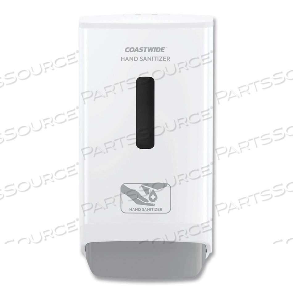 J-SERIES WALL-MOUNTED MANUAL HAND SANITIZER DISPENSER, 1,200 ML, 6.12 X 4.11 X 11.5, WHITE 