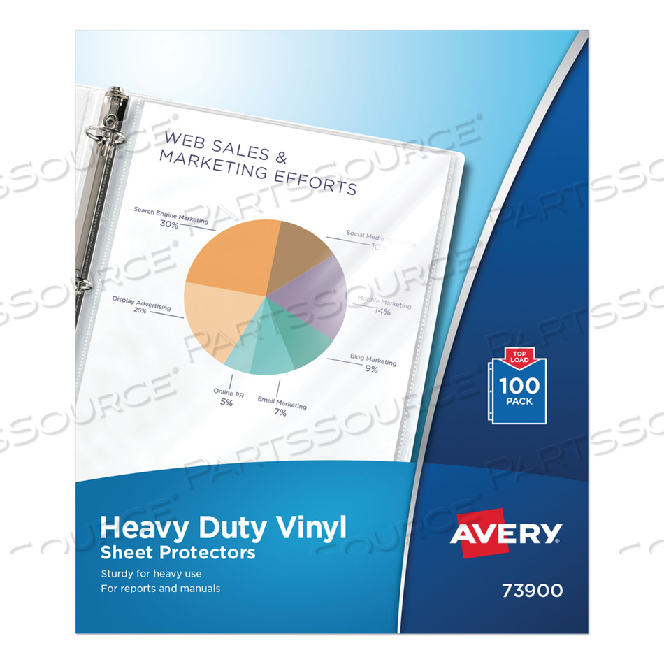 TOP-LOAD VINYL SHEET PROTECTORS, HEAVY GAUGE, LETTER, CLEAR by Avery