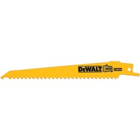 DW4802B DEWALT RECIP BLADES,6" 6TPI TAPER BACK BI-METAL RECIPROCATING SAW BLADE by DeWalt