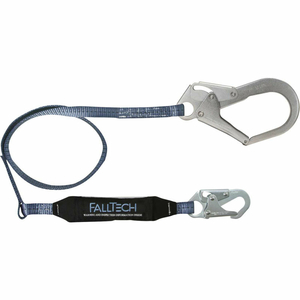 VIEWPACK 6' SHOCK ABSORBING LANYARD, WITH 1 SNAP HOOK AND 1 REBAR HOOK by Falltech VIEWPACK 6' SHOCK ABSORBING LANYARD, WITH 1 SNAP HOOK AND 1 REBAR HOOK by Falltech