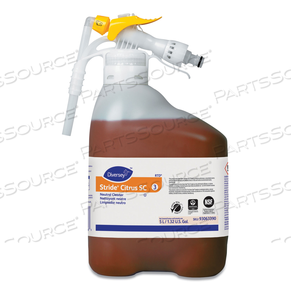 STRIDE CITRUS NEUTRAL CLEANER 5 L by Diversey