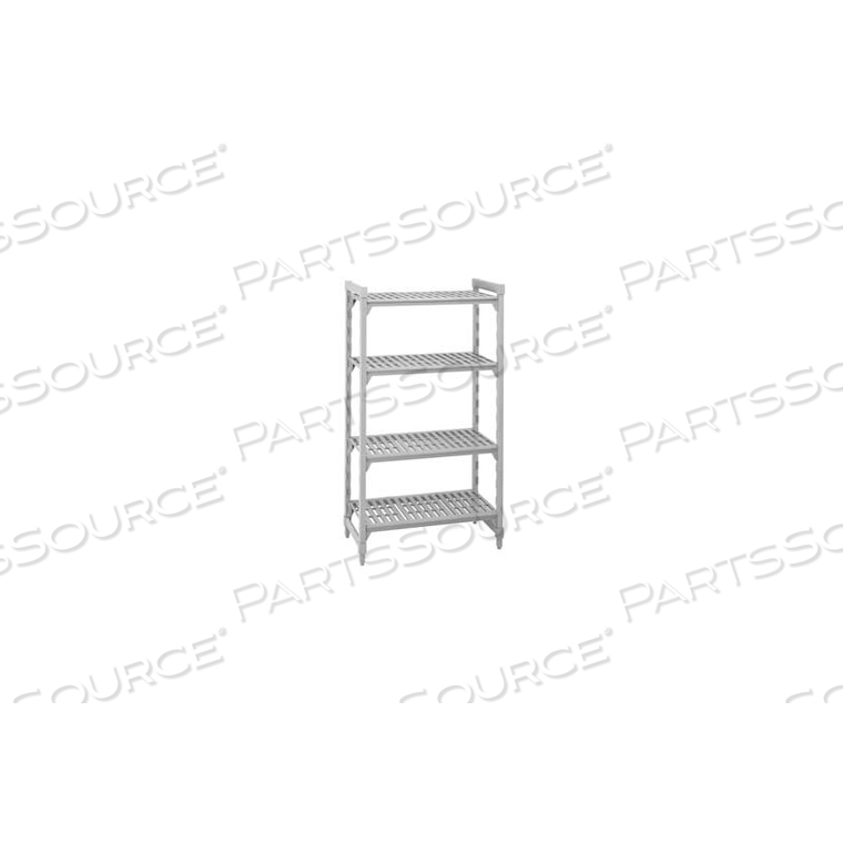 CAMSHELVING STATIONARY STARTER - 4 VENTED SHELVES 18X60X64 by Cambro