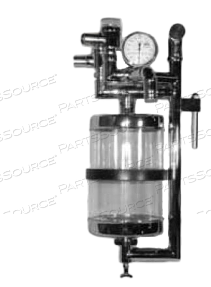 CO2 ABSORBER, ADULT, W/DIRECTIONAL & SCAVENGING VALVES, PRESSURE MANOMETER, 2CANISTERS 2400CC by Anesthesia Associates