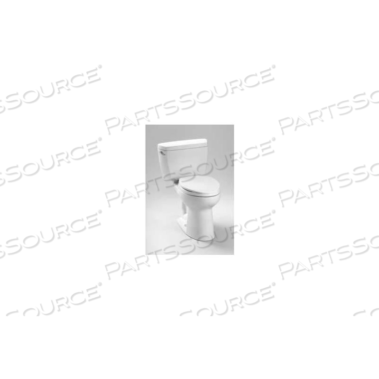 ECO-DRAKE ADA ELONGATED BWL TOILET C744EL+ST743E, COLONIAL WHITE 