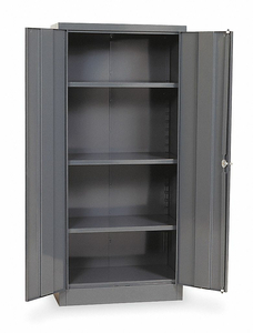 STORAGE CABINET, 30 IN X 15 IN X 66 IN, SWING HANDLE & KEYED, 22 GA PANEL THICK by Edsal