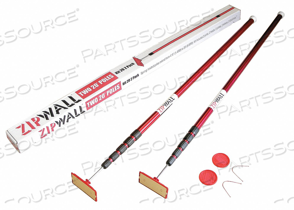 ZIPWALL POLE AND JACK KIT by ZipWall ZIPWALL POLE AND JACK KIT by ZipWall