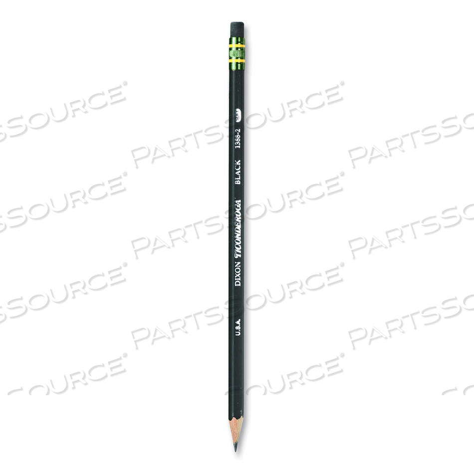 PENCILS, HB (#2), BLACK LEAD, BLACK BARREL by Dixon Ticonderoga PENCILS, HB (#2), BLACK LEAD, BLACK BARREL by Dixon Ticonderoga