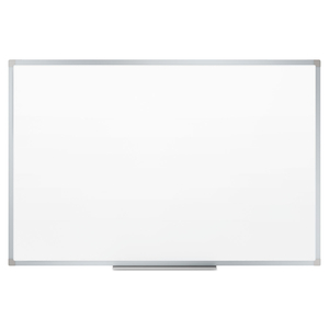 DRY-ERASE BOARD, MELAMINE SURFACE, 72 X 48, SILVER ALUMINUM FRAME by Mead