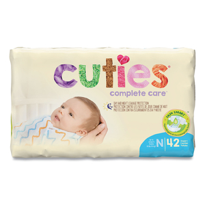 PREMIUM JUMBO DIAPERS, SIZE 0, NEWBORN TO 10 LBS, 60/CARTON by Cuties