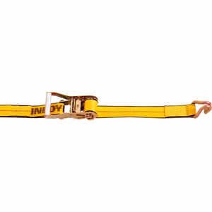 CARGO CONTROL RATCHET STRAP WITH WIRE HOOK - 30' X 2" GOLD by Kinedyne Corporation