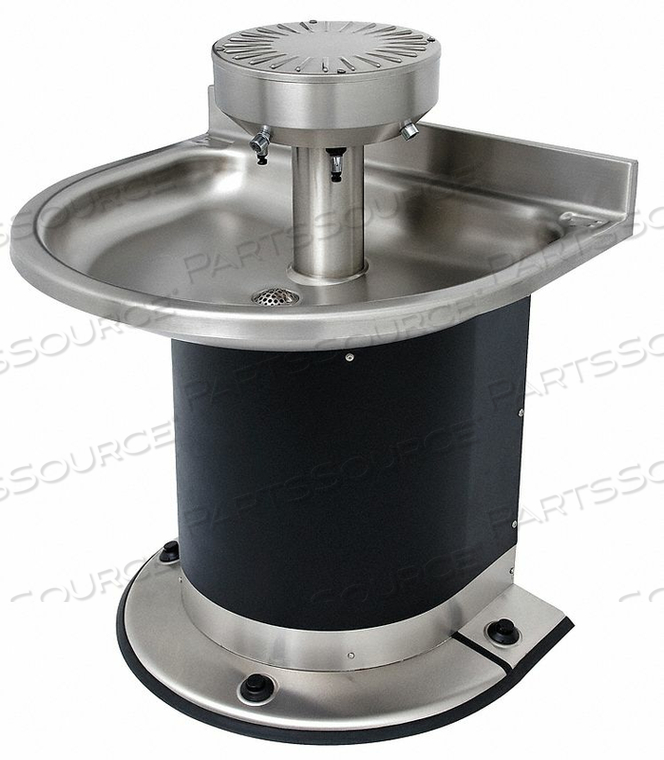 WASHFOUNTAIN SEMI-CIRCULAR, 3 STATIONS, FOOT OPERATED by Acorn Engineering Company WASHFOUNTAIN SEMI-CIRCULAR, 3 STATIONS, FOOT OPERATED by Acorn Engineering Company