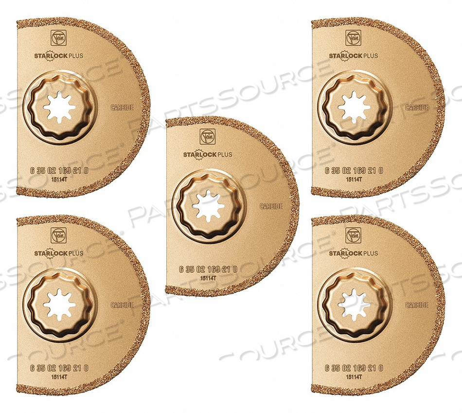 OSCILLATING BLADES 3-9/16 3-9/16IN L PK5 by Fein OSCILLATING BLADES 3-9/16 3-9/16IN L PK5 by Fein