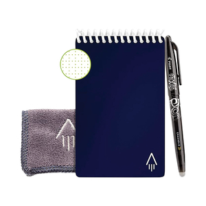 MINI NOTEPAD, MIDNIGHT BLUE COVER, DOT GRID RULE, 3 X 5.5, WHITE, 24 SHEETS by Rocketbook