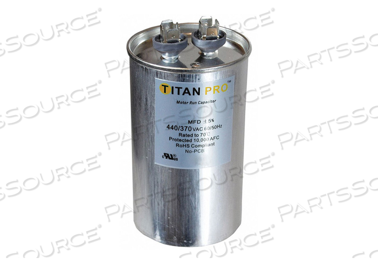 MOTOR RUN CAPACITOR 50 MFD 5-1/4 IN H by Titan Pro MOTOR RUN CAPACITOR 50 MFD 5-1/4 IN H by Titan Pro