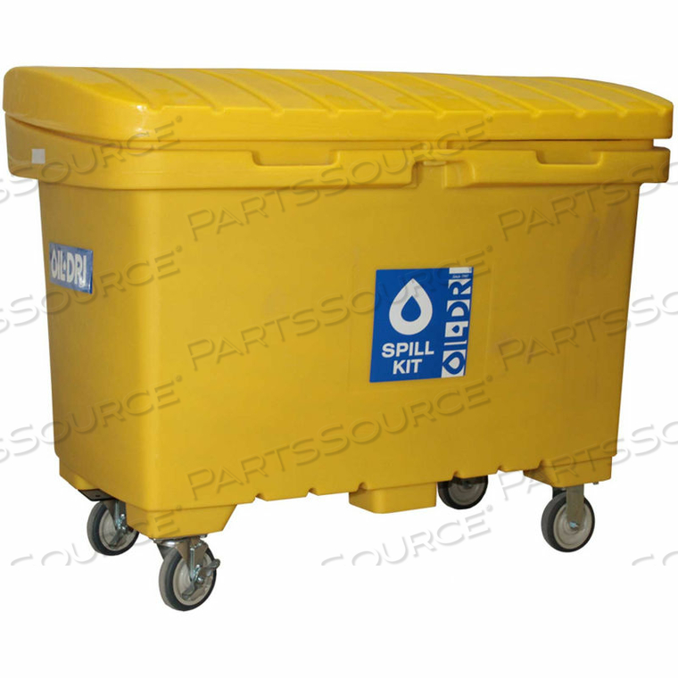 OIL ONLY MOBILE UTILITY SPILL CHEST, 110 GALLON CAPACITY 