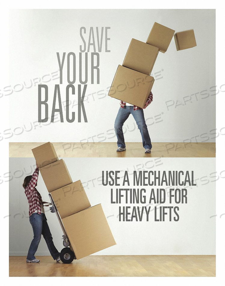 SAFETY POSTER SAVE YOUR BACK USE A EN by SafetyPoster SAFETY POSTER SAVE YOUR BACK USE A EN by SafetyPoster