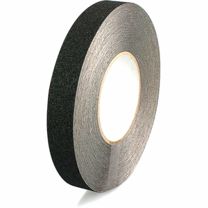 ANTI SLIP TAPE, BLACK, 1" X 60', 60 GRIT by Heskins LLC