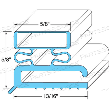 DOOR GASKET23 1/2" X 59 1/2" 