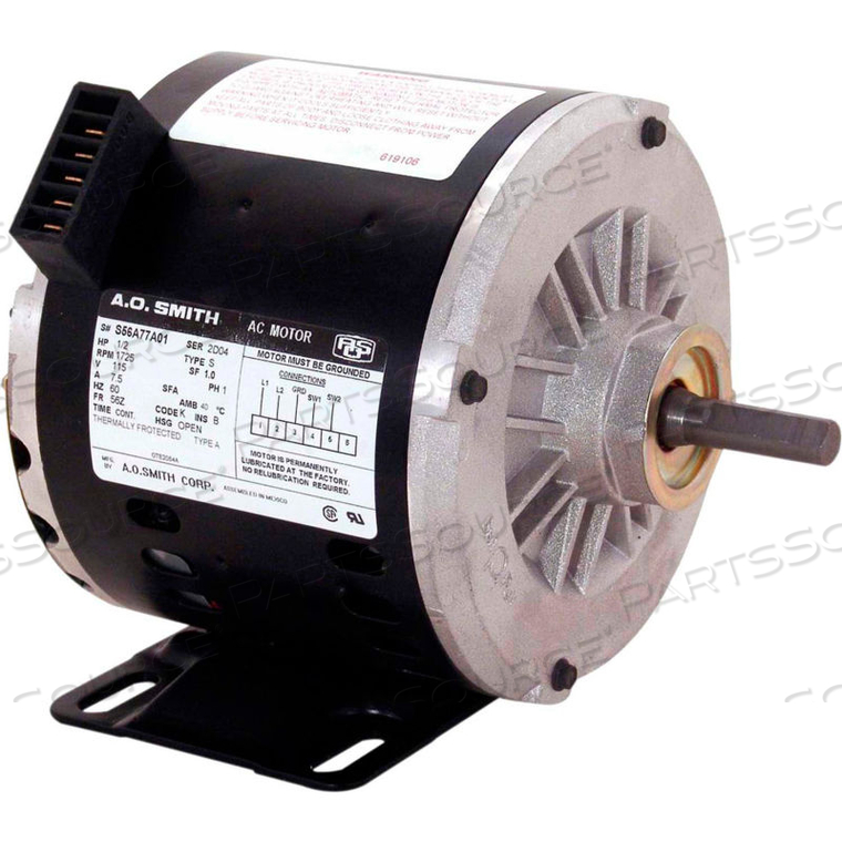 OEM, 1/2 HP, 1725 RPM, 6.5 DIA, 115V by Regal Beloit America, Inc. (Century Electric Motors) OEM, 1/2 HP, 1725 RPM, 6.5 DIA, 115V by Regal Beloit America, Inc. (Century Electric Motors)