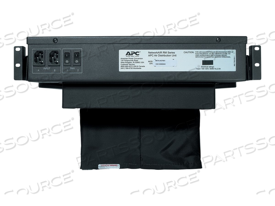 APC AIR DISTRIBUTION UNIT - FAN UNIT - BLACK - 2 U by APC / American Power Conversion