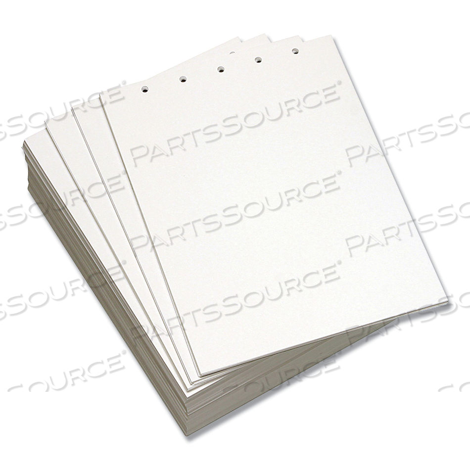 CUSTOM CUT-SHEET COPY PAPER, 92 BRIGHT, 5-HOLE (5/16") TOP PUNCHED, 20 LB BOND WEIGHT, 8.5 X 11, WHITE, 500/REAM CUSTOM CUT-SHEET COPY PAPER, 92 BRIGHT, 5-HOLE (5/16") TOP PUNCHED, 20 LB BOND WEIGHT, 8.5 X 11, WHITE, 500/REAM