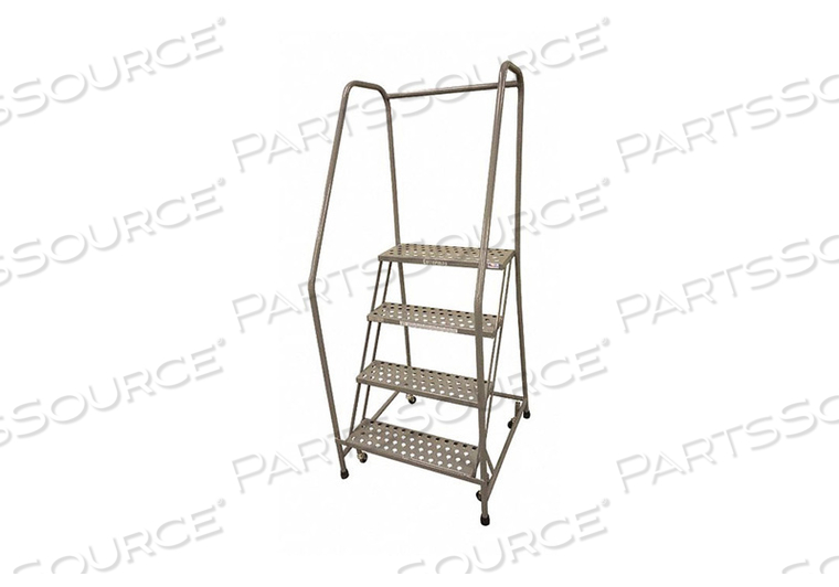 ROLLING LADDER STEEL 70IN. H. GRAY by Cotterman