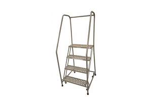 ROLLING LADDER STEEL 70IN. H. GRAY by Cotterman ROLLING LADDER STEEL 70IN. H. GRAY by Cotterman