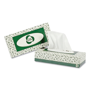 RECYCLED 2-PLY FACIAL TISSUE, WHITE, 150 SHEETS/BOX, 20 BOXES/CARTON by Eco Green