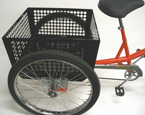 PERFORATED STEEL BASKET 23 X 23 X 12 IN. by Worksman Cycles Company Inc.