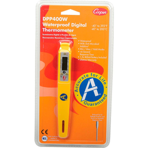 DPP400W - DIGITAL THERMOMETER, WATERPROOF, PEN STYLE, AUTO SHUT-OFF by Cooper-Atkins