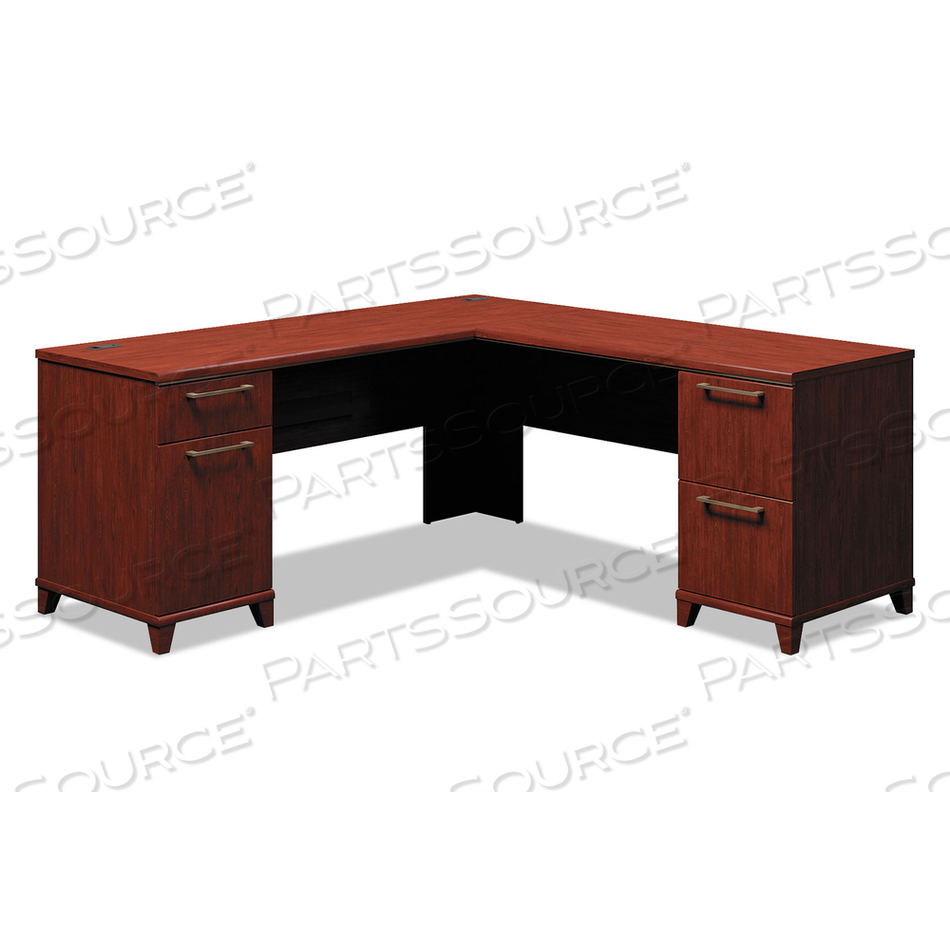 ENTERPRISE COLLECTION L-DESK SURFACE, 70.13" X 70.13" X 29.75", HARVEST CHERRY, (BOX 2 OF 2) by Bush Industries ENTERPRISE COLLECTION L-DESK SURFACE, 70.13" X 70.13" X 29.75", HARVEST CHERRY, (BOX 2 OF 2) by Bush Industries